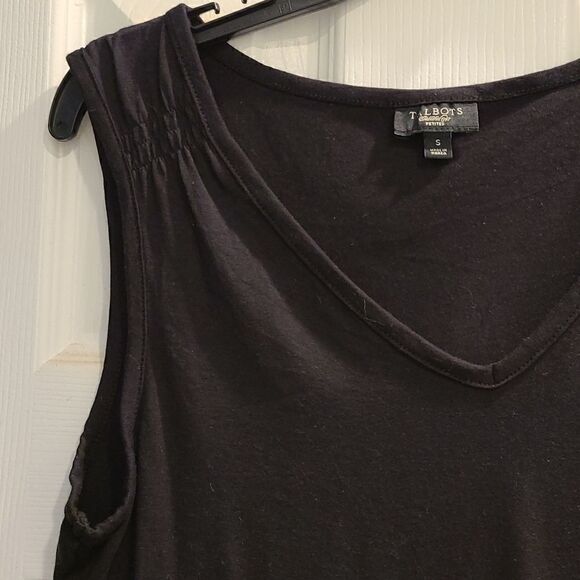 Talbots black top / shell - Picture 2 of 3